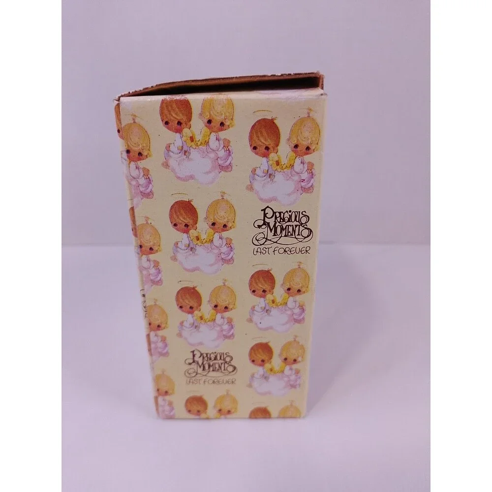 Vintage 1993 Precious Moments 357308 Girl/Boy on Stump Salt & Pepper Shakers Box